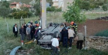 Takla Atarak Şarampole Devrildi