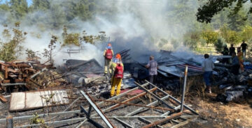 Tekstil Boyahanesinde Yangın