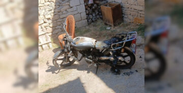 Park Halindeki Motosiklet Kundaklandı