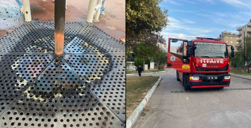 Çocukların Oyunu Parkta Yangına Neden Oldu