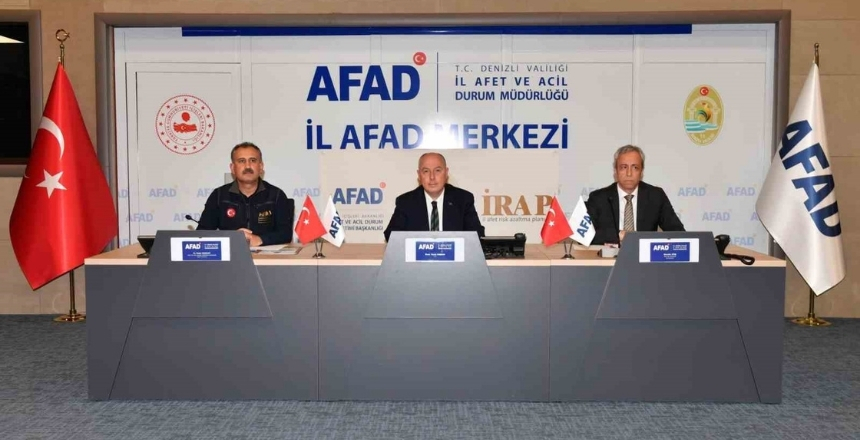 Denizli’de Afet Riskleri Masaya Yatırıldı
