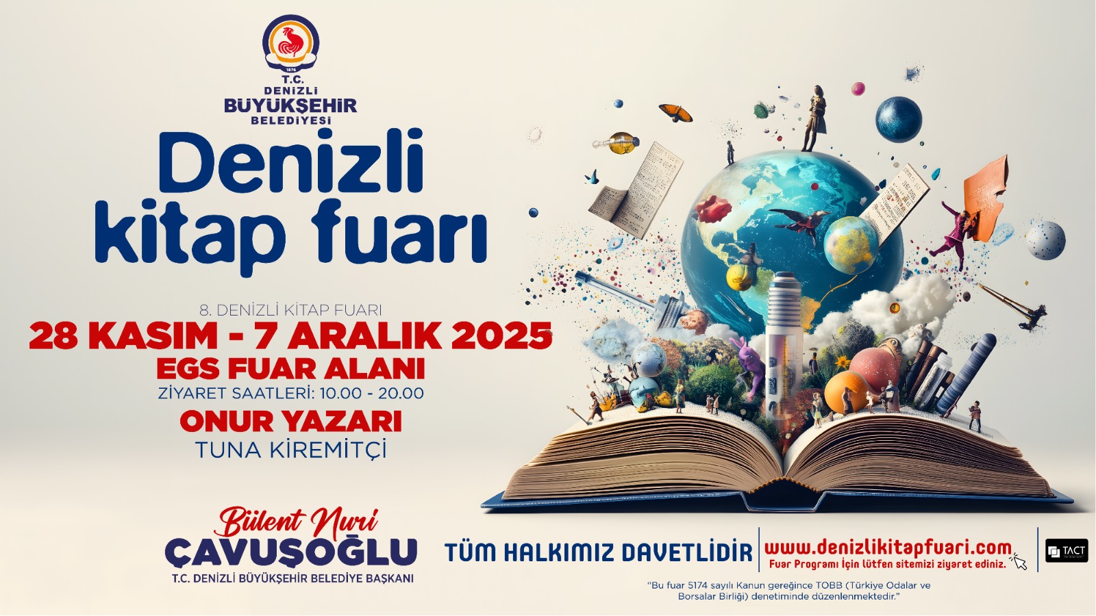 Resmi Reklam – DBB Denizli Kitap Fuarı (27 ve 30 Kasım 2025)