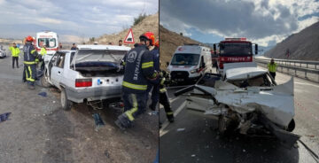 Otomobil Kamyona Çarptı: 1 Ölü, 1 Ağır Yaralı