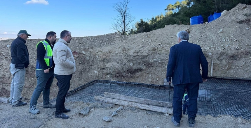 Başkan Eraydın, İçme Suyu Deposunun Temelini Attı
