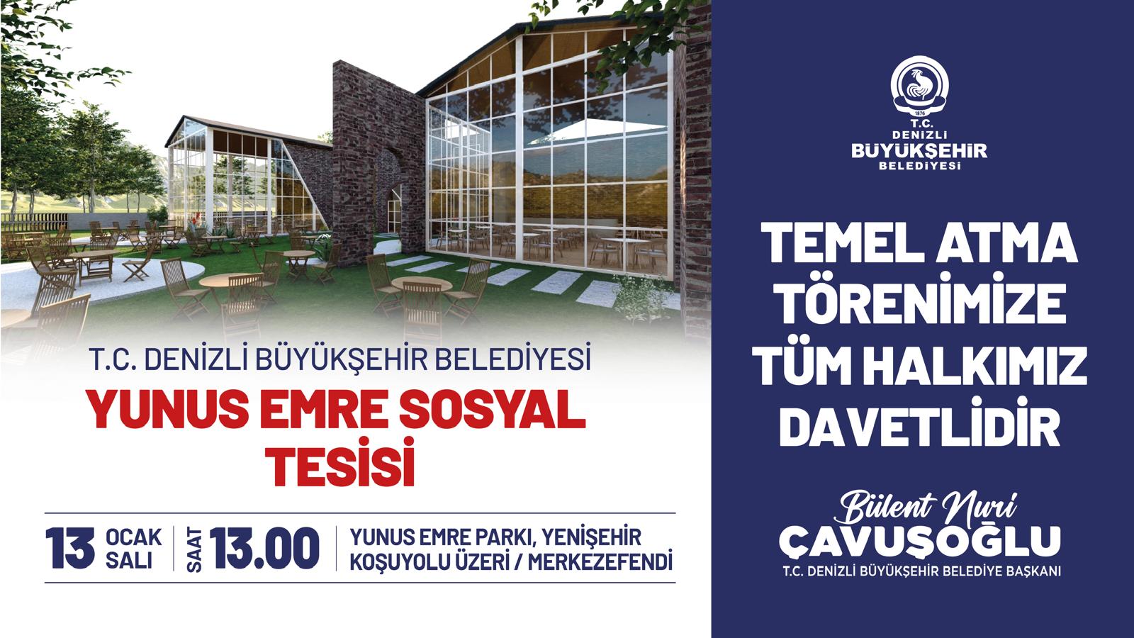 Resmi Reklam – DBB Yunus Emre Sosyal Tesisi (12 Ocak 2026)