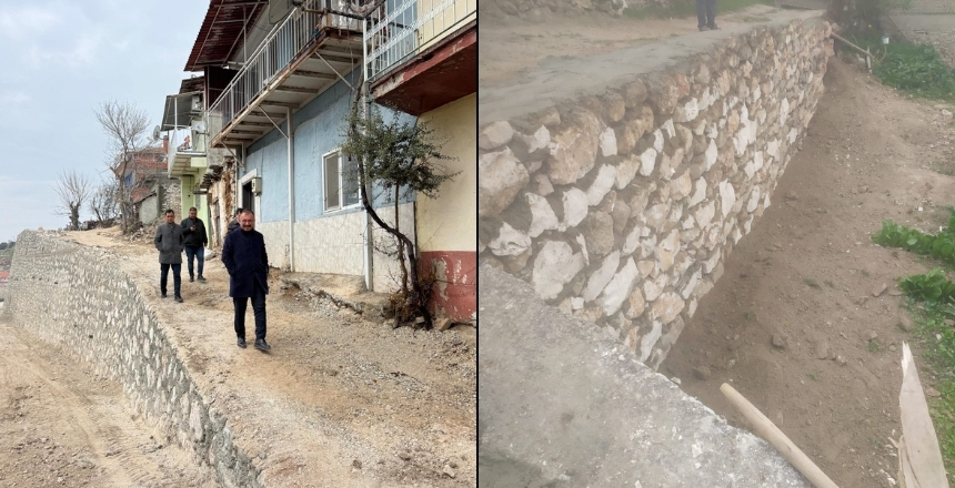 Güney’de Duvar Yenileme Çalışması