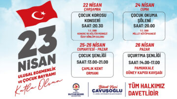 Resmi Reklam – DBB 23 Nisan Etkinlikleri (22 Nisan 2026)