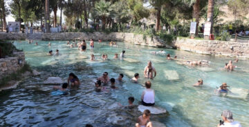 Pamukkale Antik Havuz 16 Ay Sonra Yeniden Açıldı