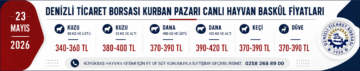 R-DTB Kurban Fiyatları (23 Mayıs 2026)