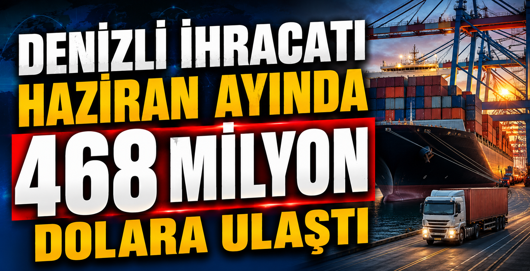 Denizli İhracatı Haziran Ayında 468 Milyon Dolara Ulaştı