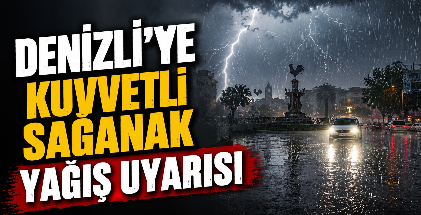 Meteoroloji’den Denizli’ye Kuvvetli Sağanak Yağış Uyarısı