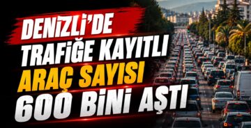 Denizli’de Trafiğe Kayıtlı Araç Sayısı 600 Bini Aştı