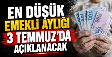 En Düşük Emekli Aylığı 3 Temmuz’da Açıklanacak