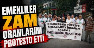 Emekliler Zam Oranlarını Protesto Etti
