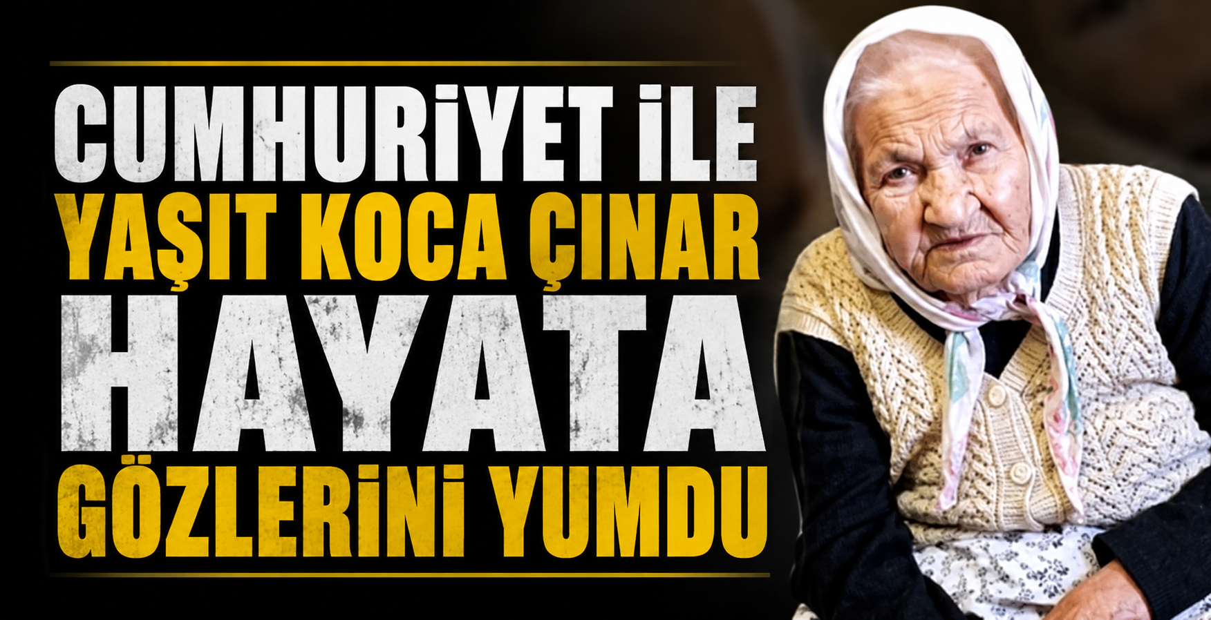 Cumhuriyet İle Yaşıt Koca Çınar Hayata Gözlerini Yumdu