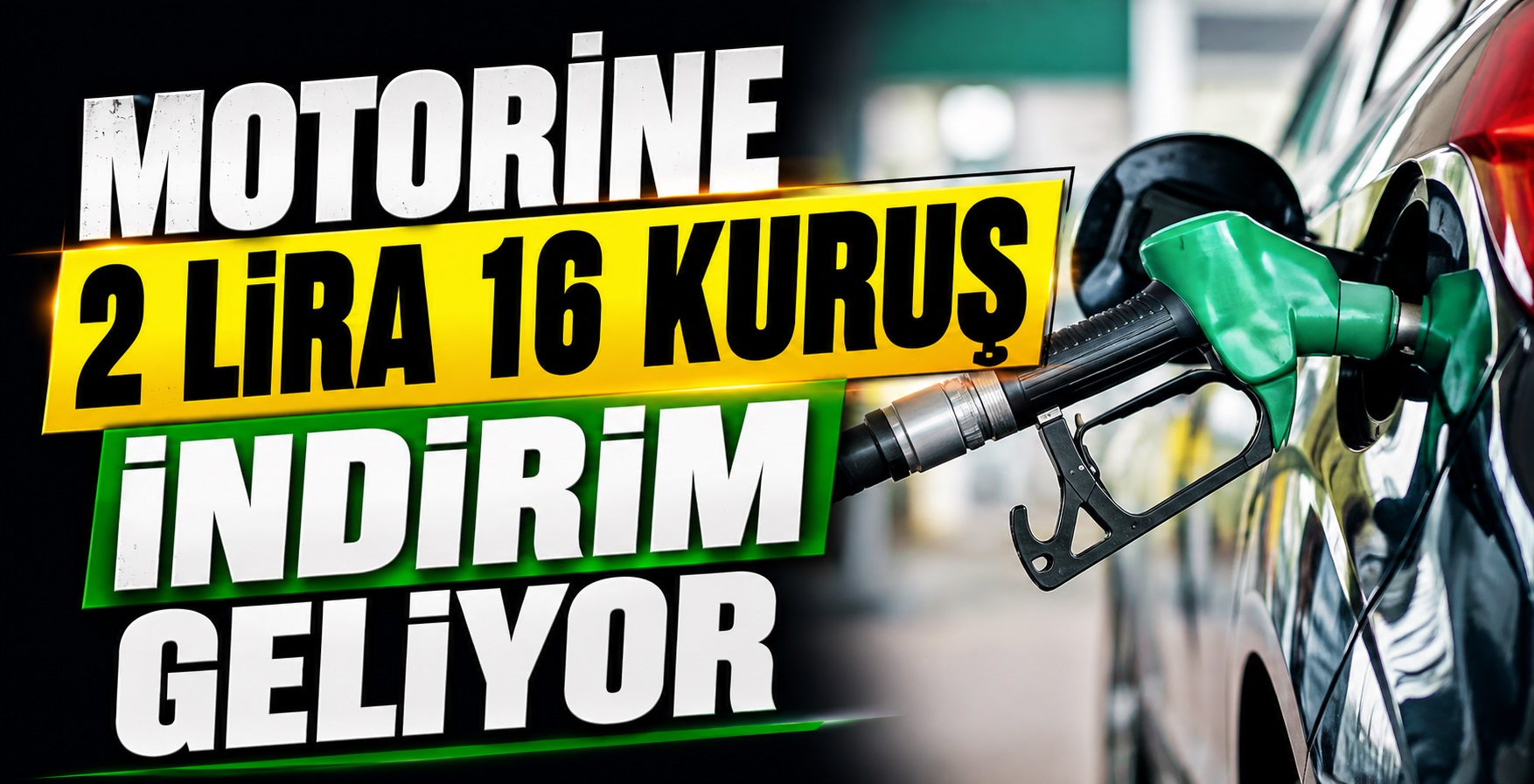 Motorine 2 Lira 16 Kuruş İndirim Geliyor