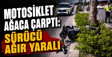 Kontrolden Çıkan Motosiklet Ağaca Çarptı: Sürücü Ağır Yaralı