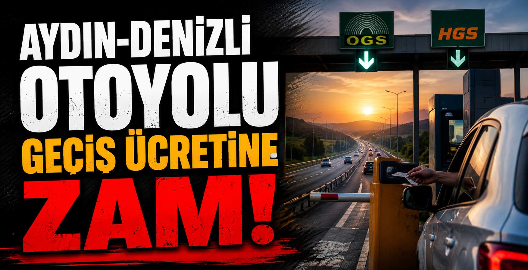 Aydın-Denizli Otoyolu Geçiş Ücretine Zam!