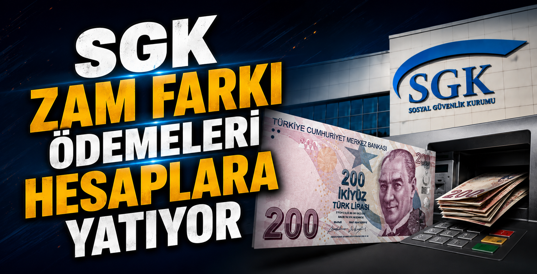 SGK Zam Farkı Ödemeleri Hesaplara Yatıyor