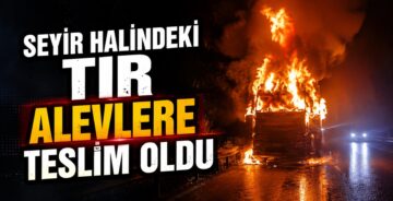Seyir Halindeki Tır Alevlere Teslim Oldu