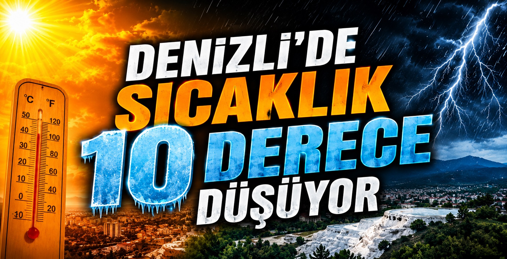 Denizli’de Sıcaklık Düşüyor