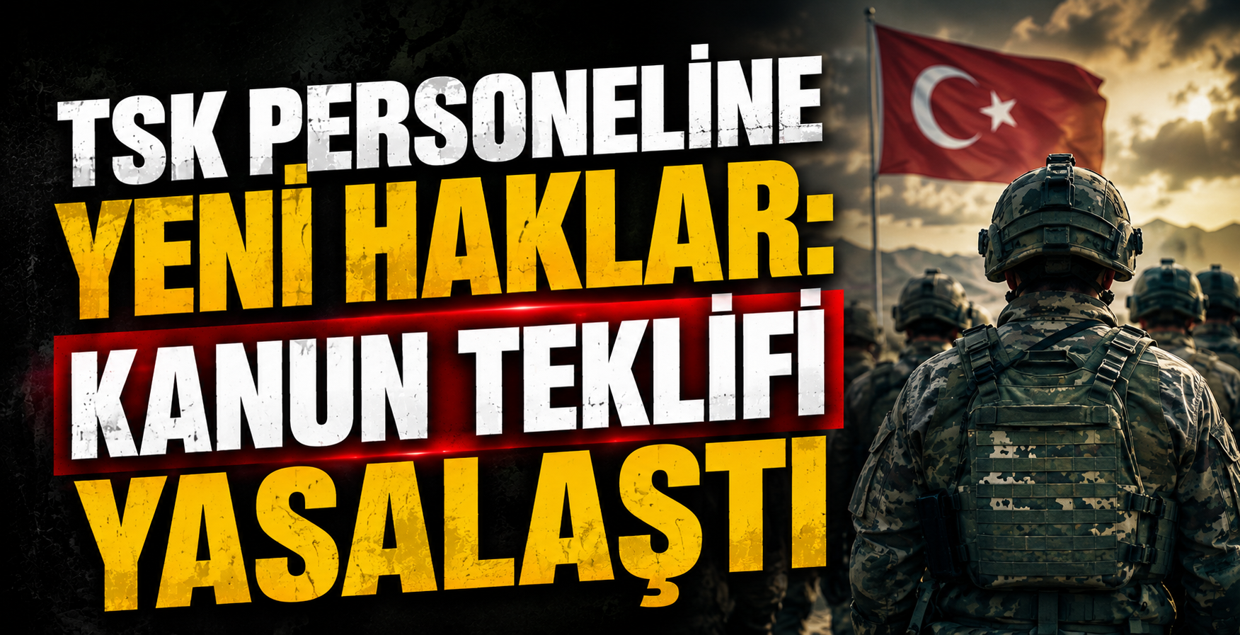 TSK Personeline Yeni Haklar: Kanun Teklifi Yasalaştı