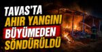 Tavas’ta Ahır Yangını Büyümeden Söndürüldü