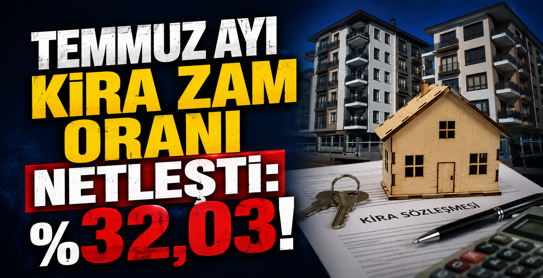Temmuz Ayı Kira Zam Oranı Netleşti: %32,03!