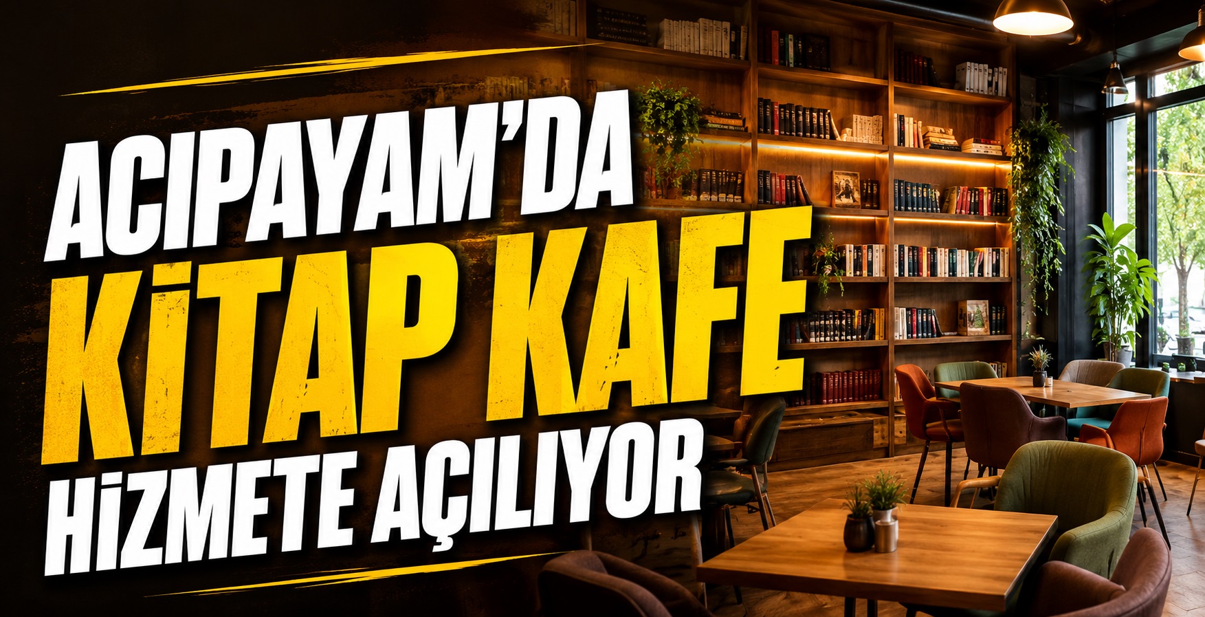 Acıpayam’da Kitap Kafe Hizmete Açılıyor