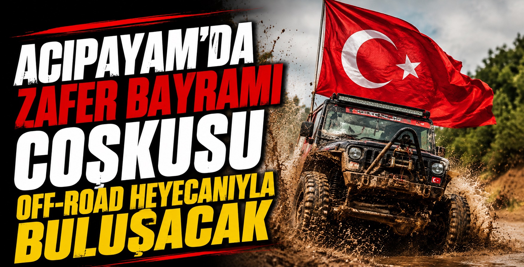 Acıpayam’da Zafer Bayramı Coşkusu Off-Road Heyecanıyla Buluşacak
