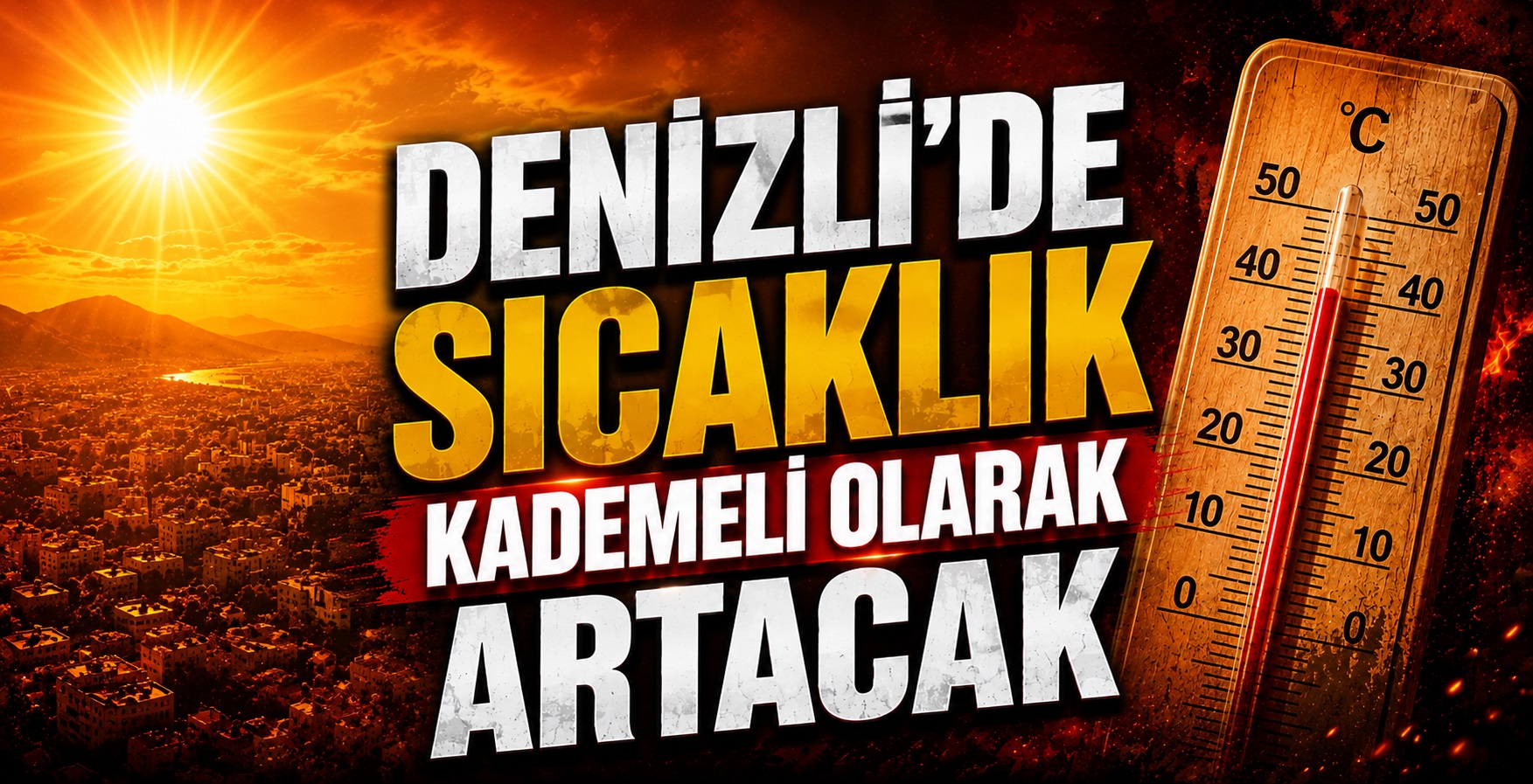 Denizli’de Sıcaklık Kademeli Olarak Artacak