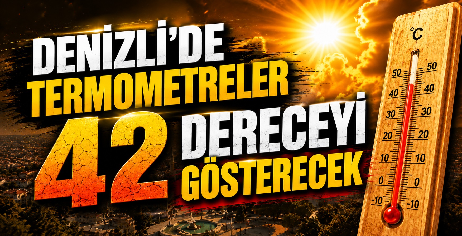 Denizli’de Termometreler 42 Dereceyi Gösterecek
