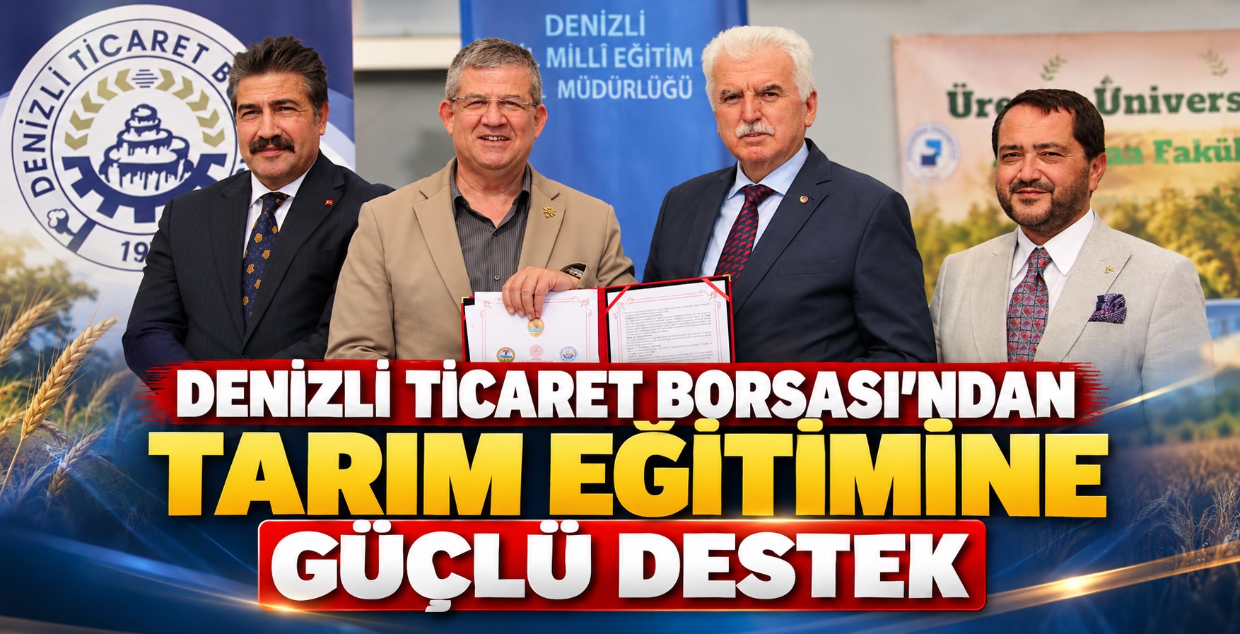 Denizli Ticaret Borsası’ndan Tarım Eğitimine Güçlü Destek