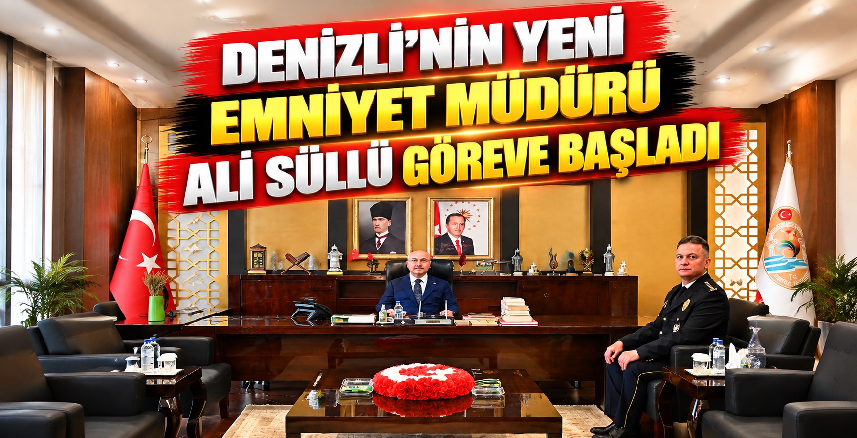 Denizli’nin Yeni Emniyet Müdürü Ali Süllü Göreve Başladı