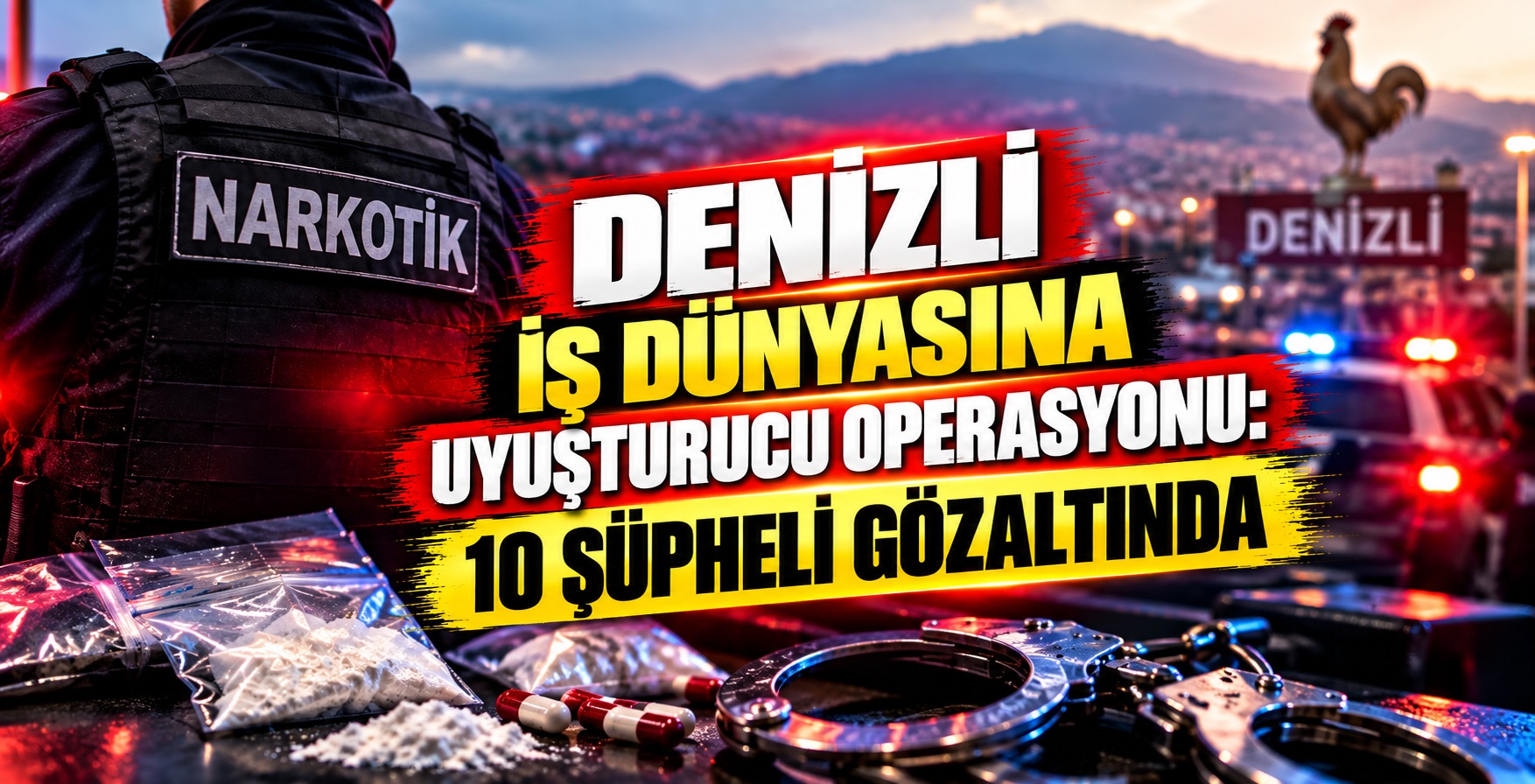 Denizli İş Dünyasına Uyuşturucu Operasyonu