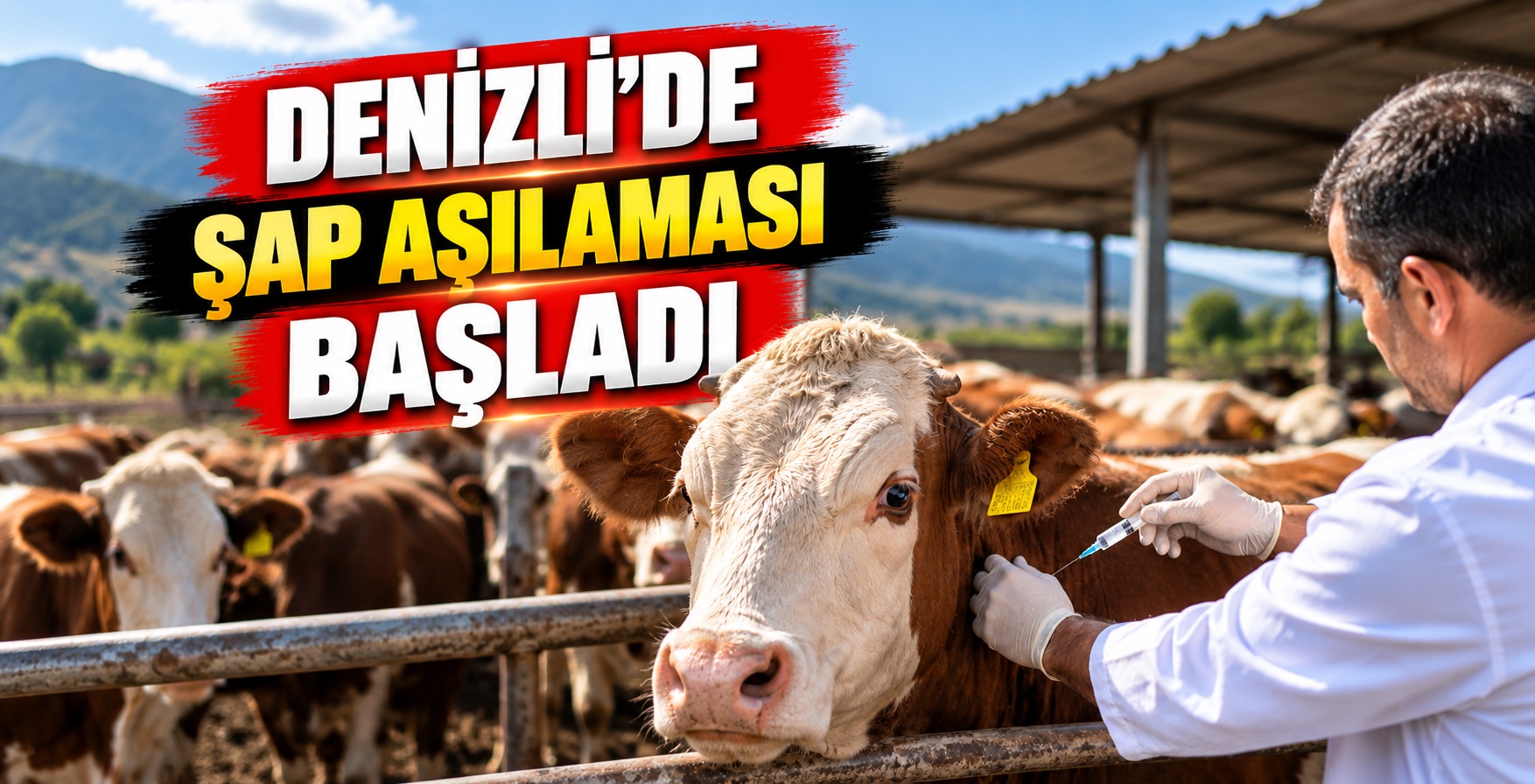 Denizli’de Şap Aşılaması Başladı