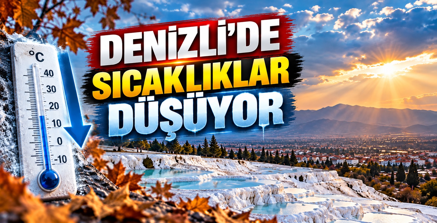 Denizli’de Sıcaklıklar Düşüyor