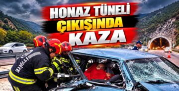 Honaz Tüneli Çıkışında Zincirleme Kaza