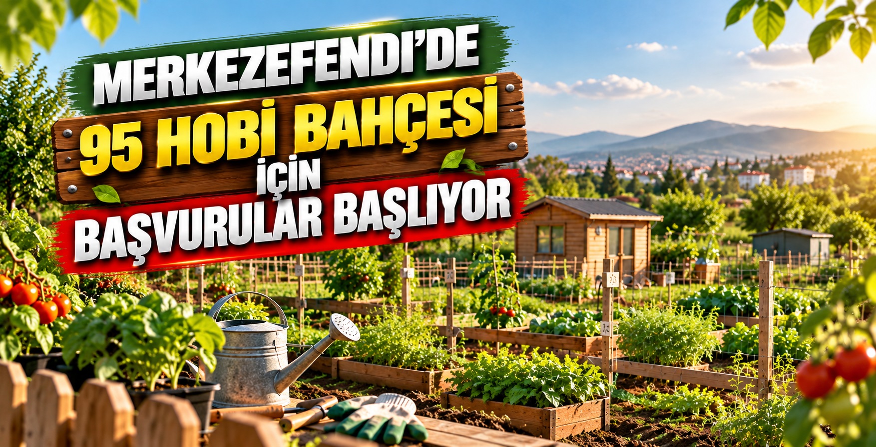 Merkezefendi’de 95 Hobi Bahçesi İçin Başvurular Başlıyor