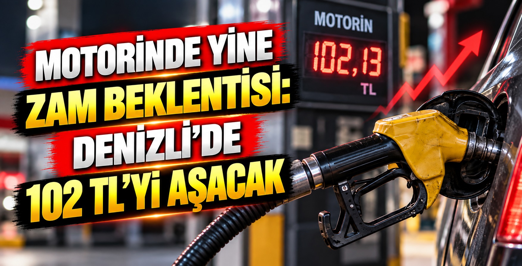 Motorin Denizli’de 102 TL’yi Aşacak