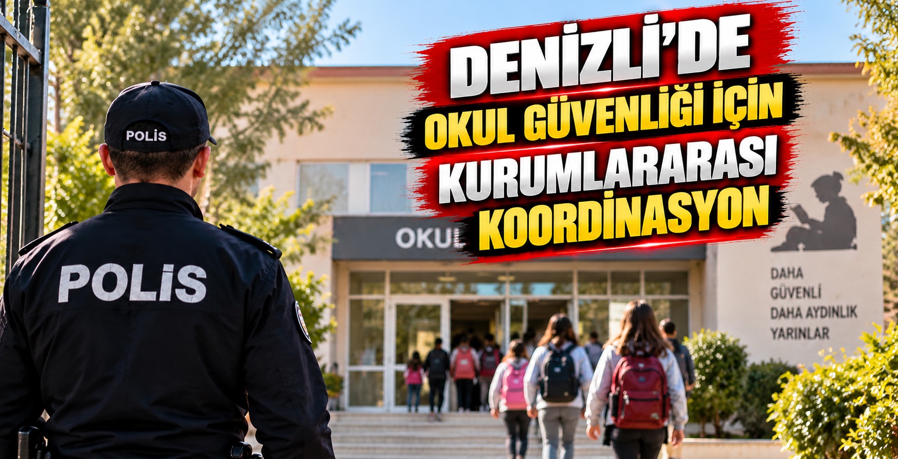 Denizli’de Okul Güvenliği İçin Koordinasyon