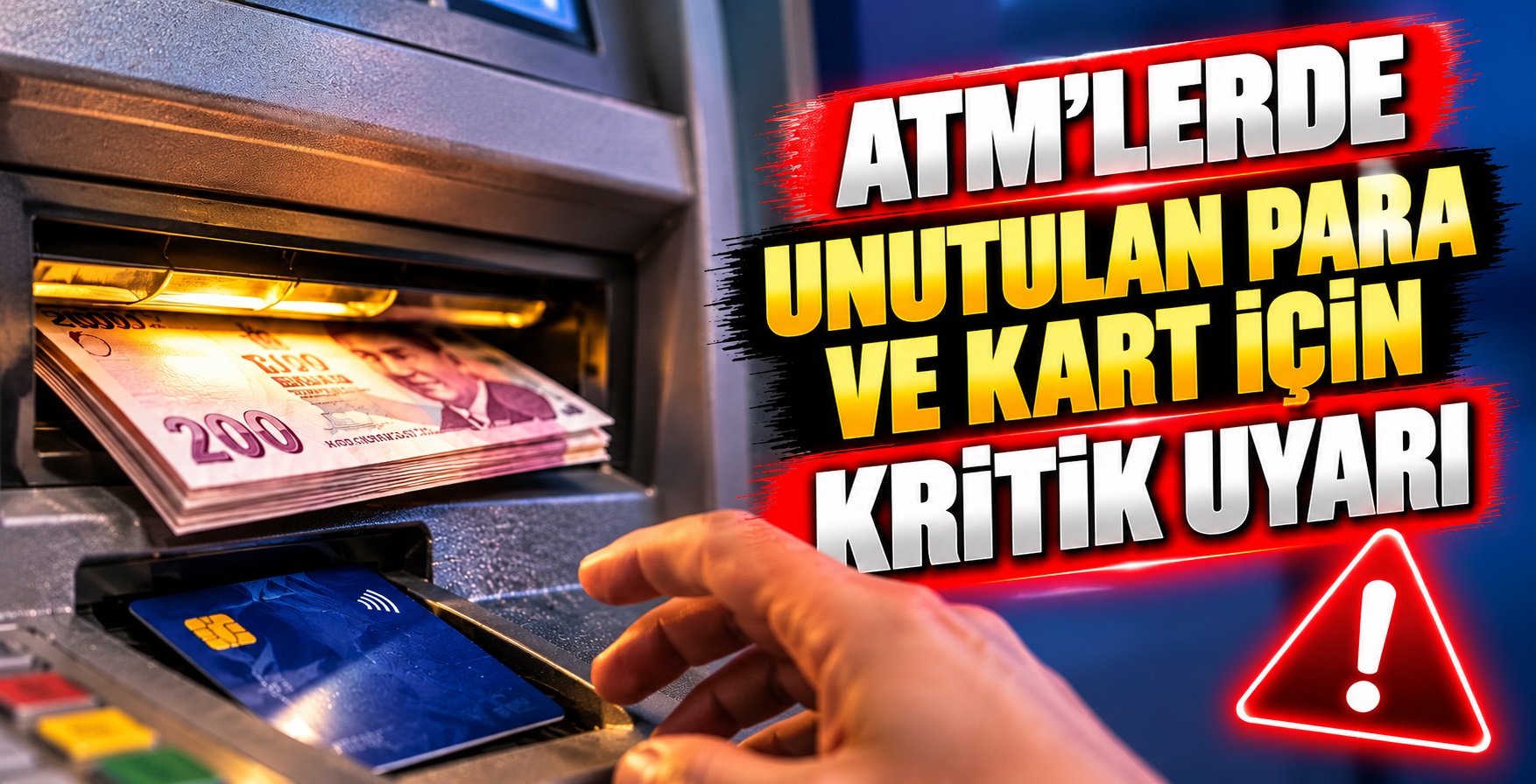 ATM’lerde Unutulan Para Ve Kart İçin Kritik Uyarı