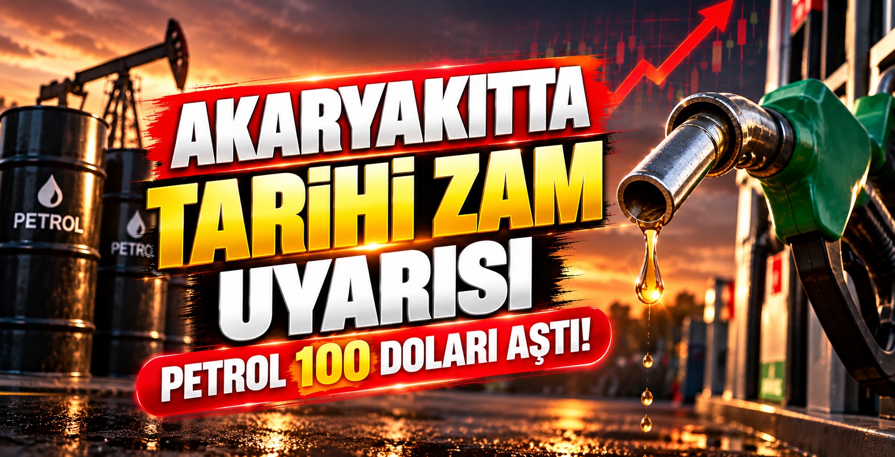Akaryakıtta Tarihi Zam Uyarısı: Petrol 100 Doları Aştı!