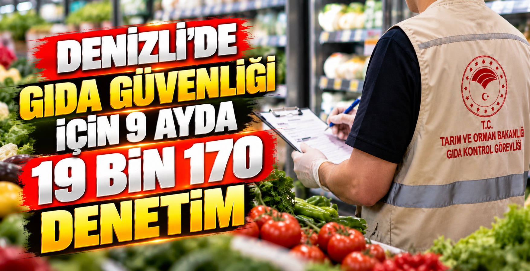 Denizli’de Gıda Güvenliği İçin 9 Ayda 19 Bin 170 Denetim