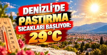 Denizli’de Pastırma Sıcakları Başlıyor: 29°C