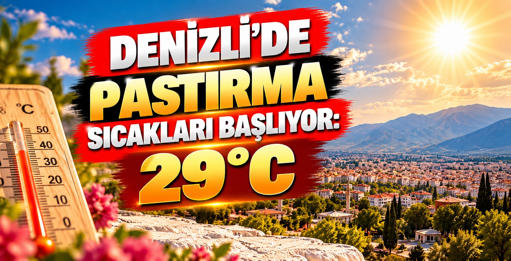 Denizli’de Pastırma Sıcakları Başlıyor: 29°C