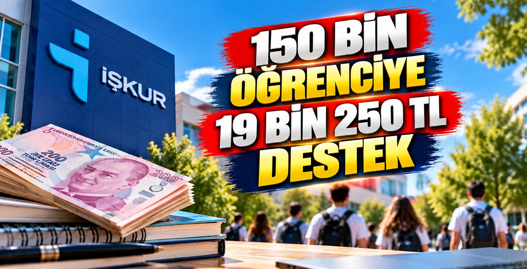150 Bin Öğrenciye 19 Bin 250 TL Destek