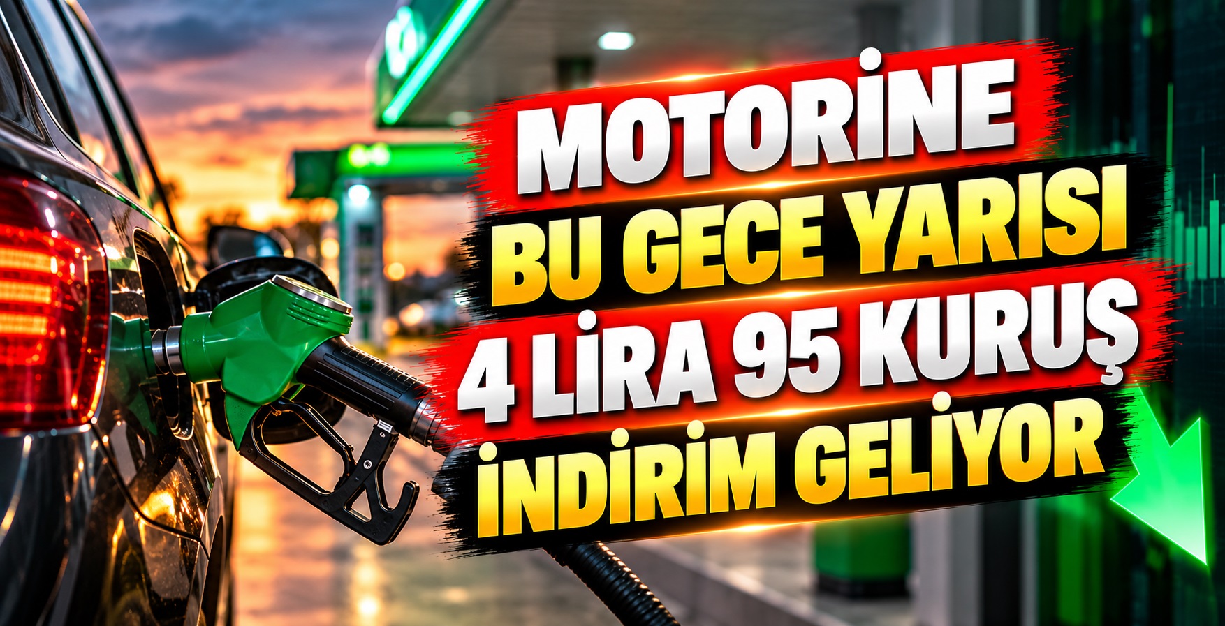 Motorine Bu Gece Yarısı 4 Lira 95 Kuruş İndirim Geliyor